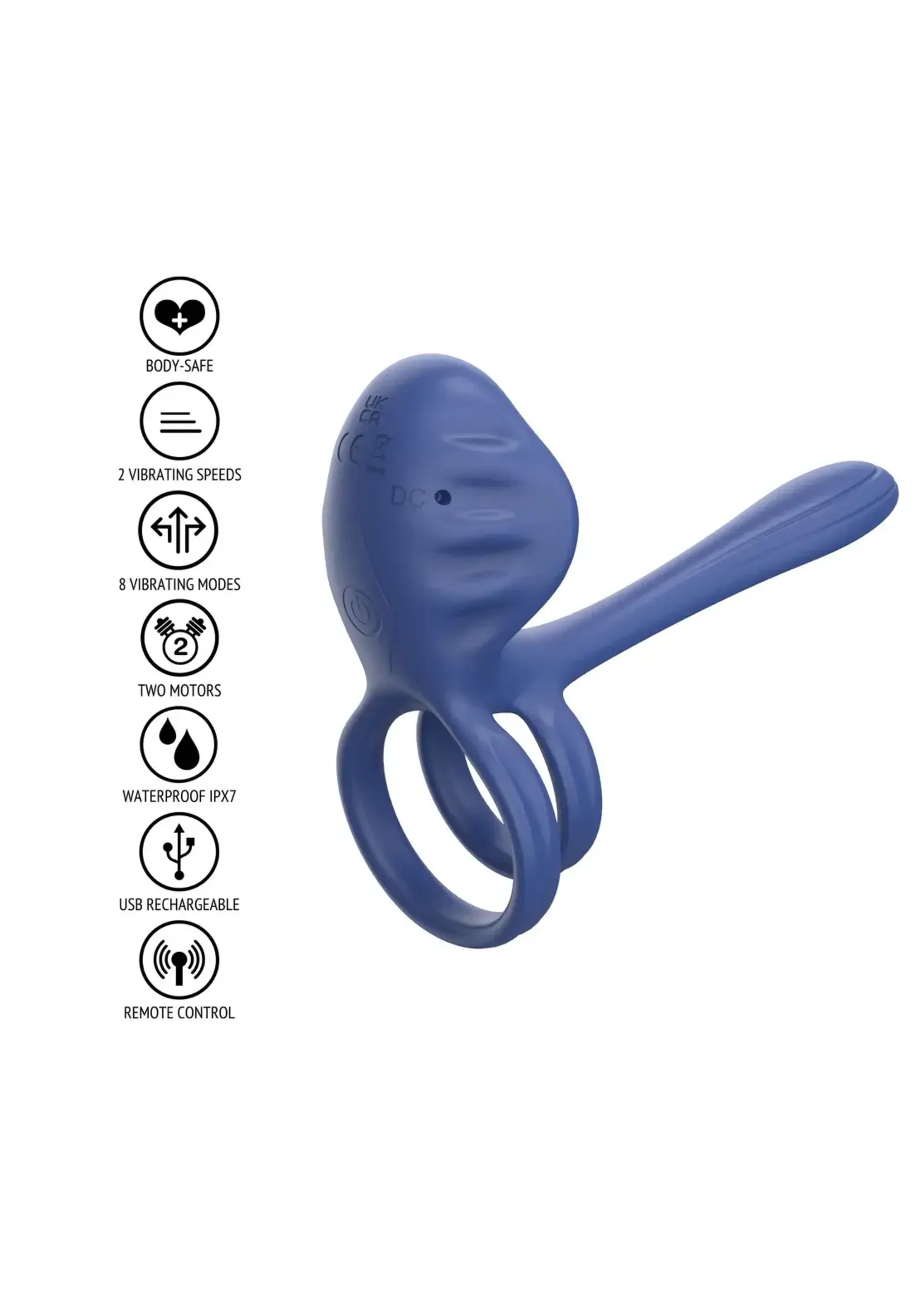 Couples slimline vibrator ring