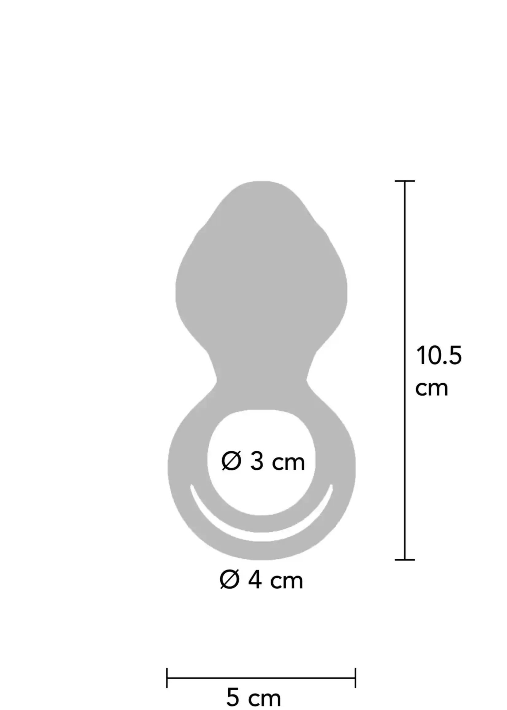 Couples slimline vibrator ring