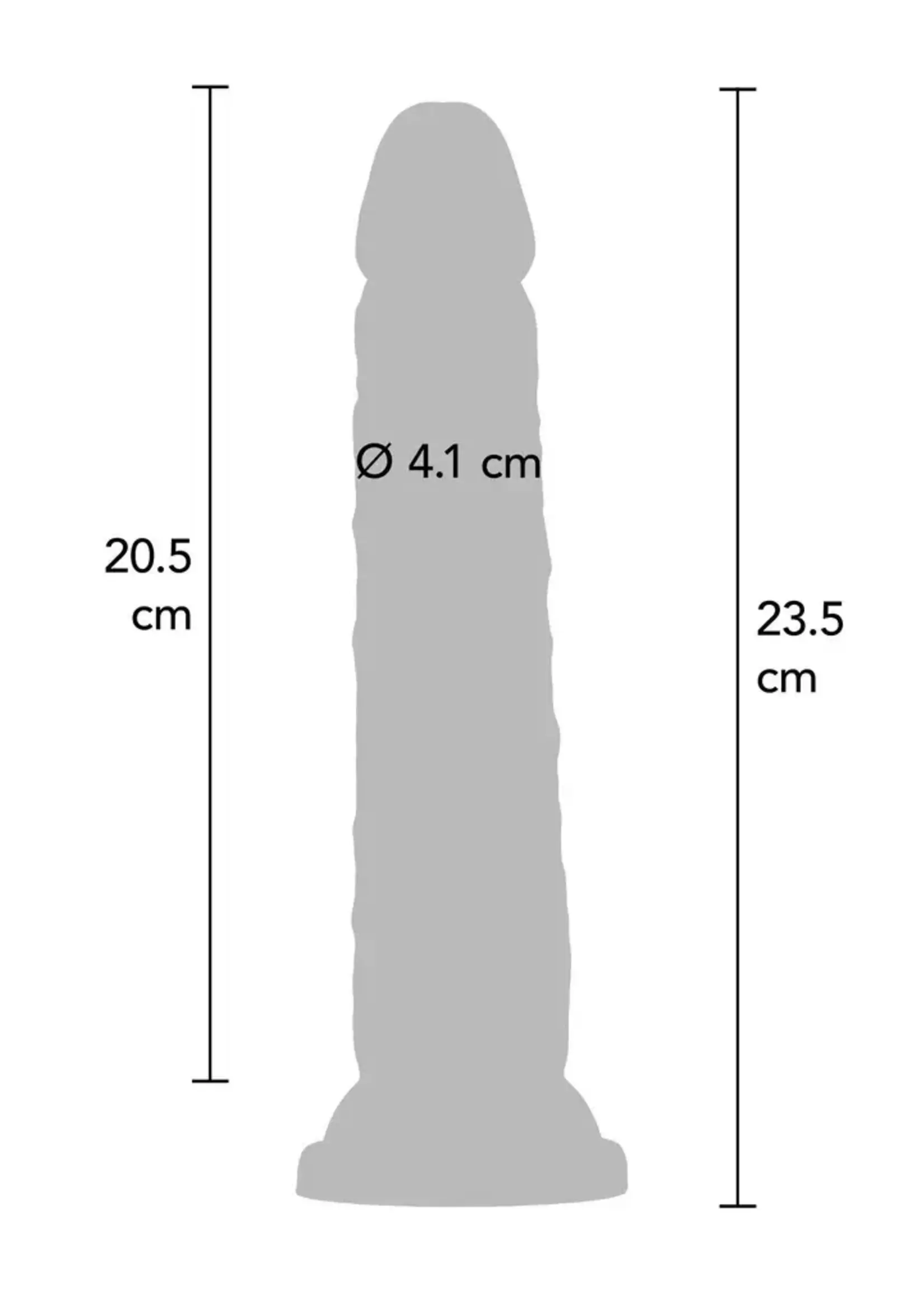 ToyJoy Deluxe dual density dong TPE - 23.5 cm