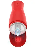 Super suction nutbuster triple masturbator - red