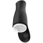 Deep squeeze nutbuster triple masturbator - black