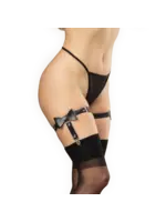 Rimba Jarretelset - OneSize - zwart/zilver