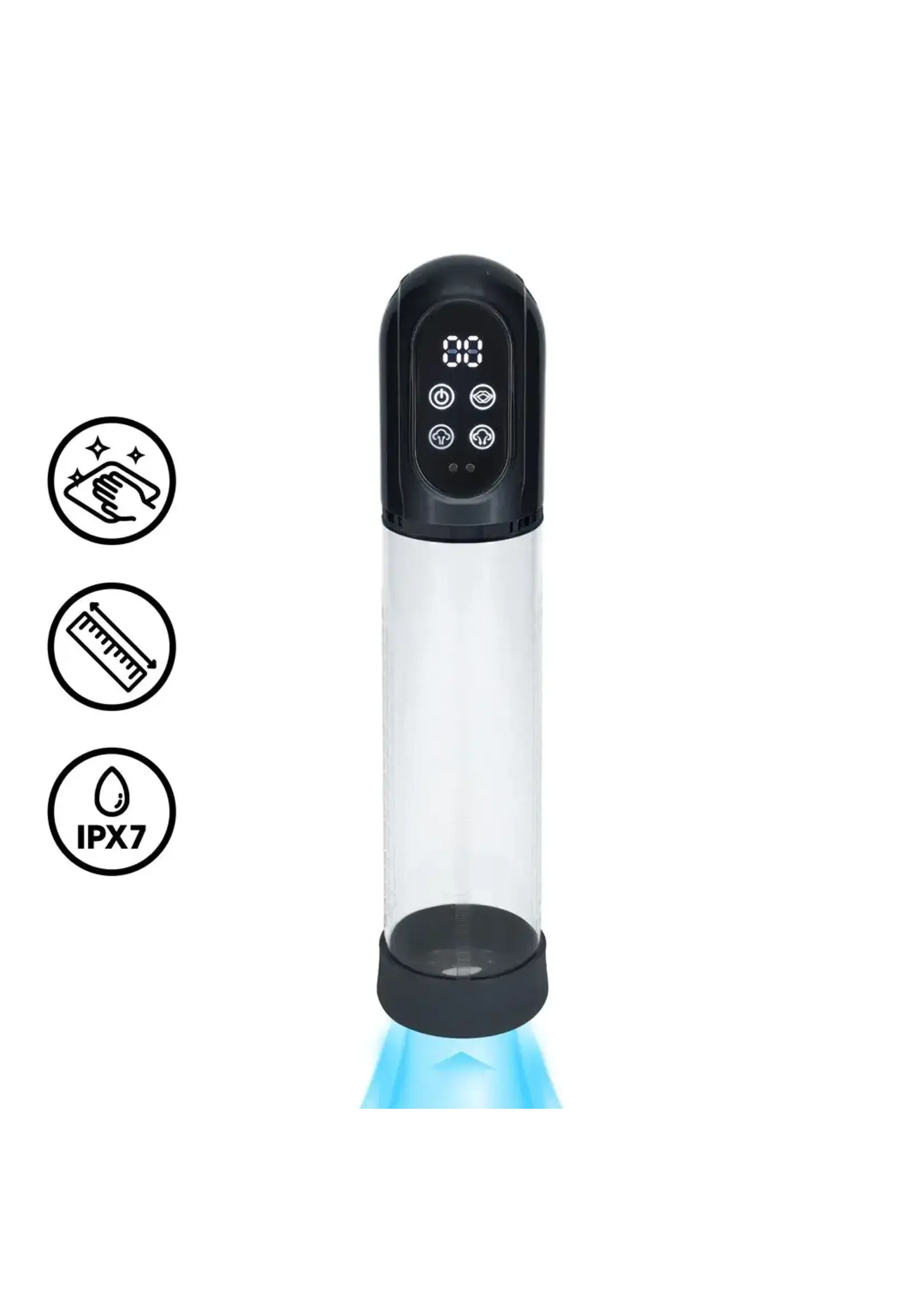 Pumped by Shots Engage - automatic waterproof penis pump and masturbator (2 in 1) - Gun metal