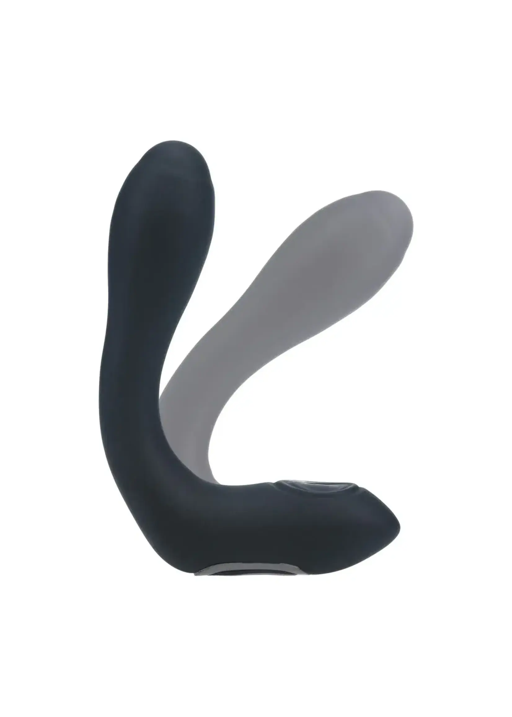 Levelz Vibrating heating bendable tapping silicone prostate stimulator - Black