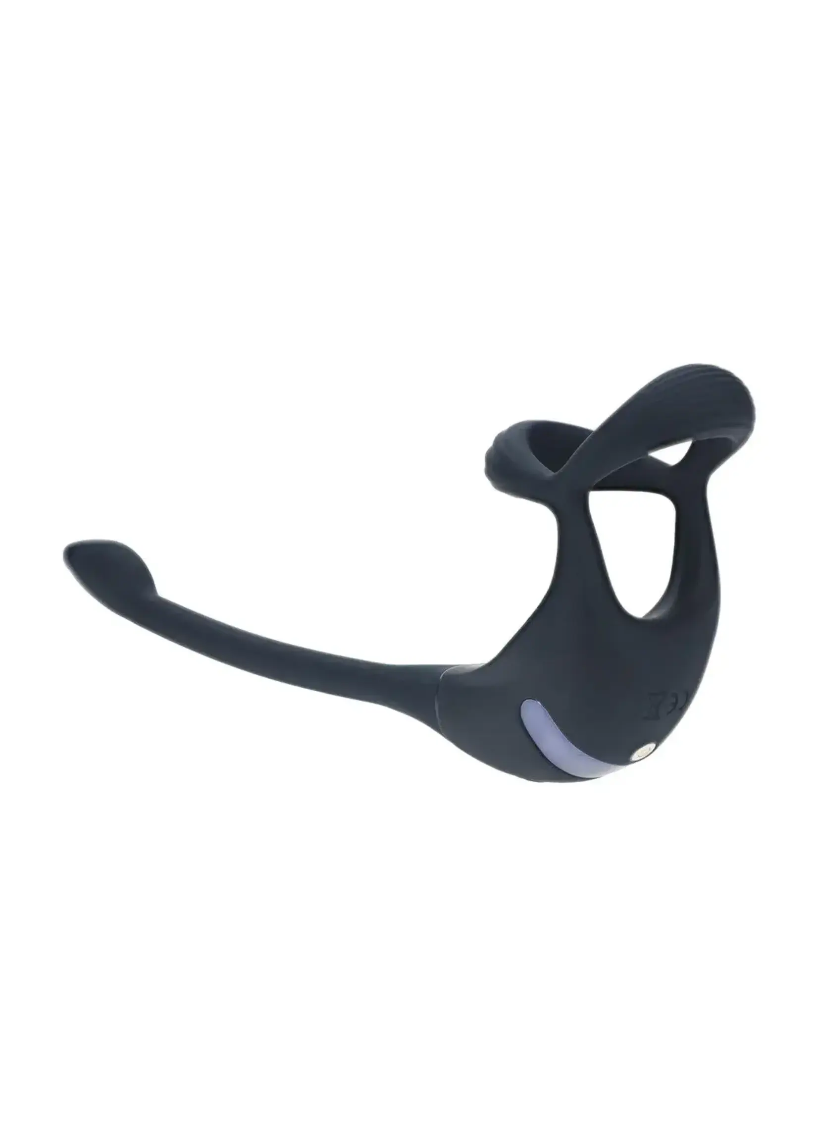 Levelz Remote control vibrating silicone trio cockring with prostate stimulator - Black