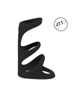 Levelz 3 Loop silicone cockring - Black