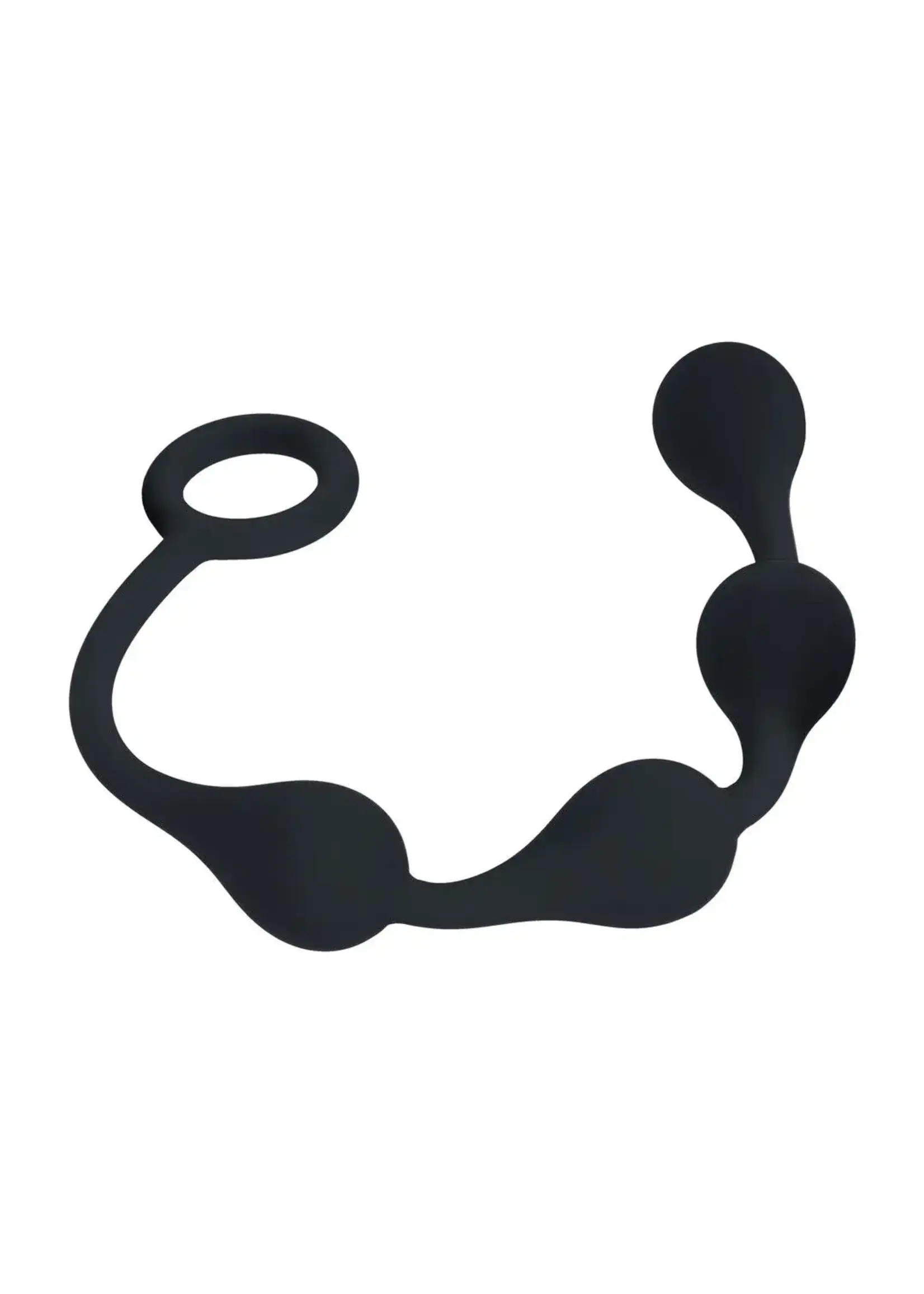 Levelz Waterdrop silicone anal balls - S - 20mm - Black