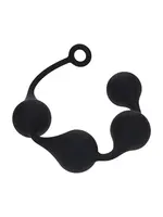 Levelz Silicone waterdrop anal balls - XXL - 60mm - Black