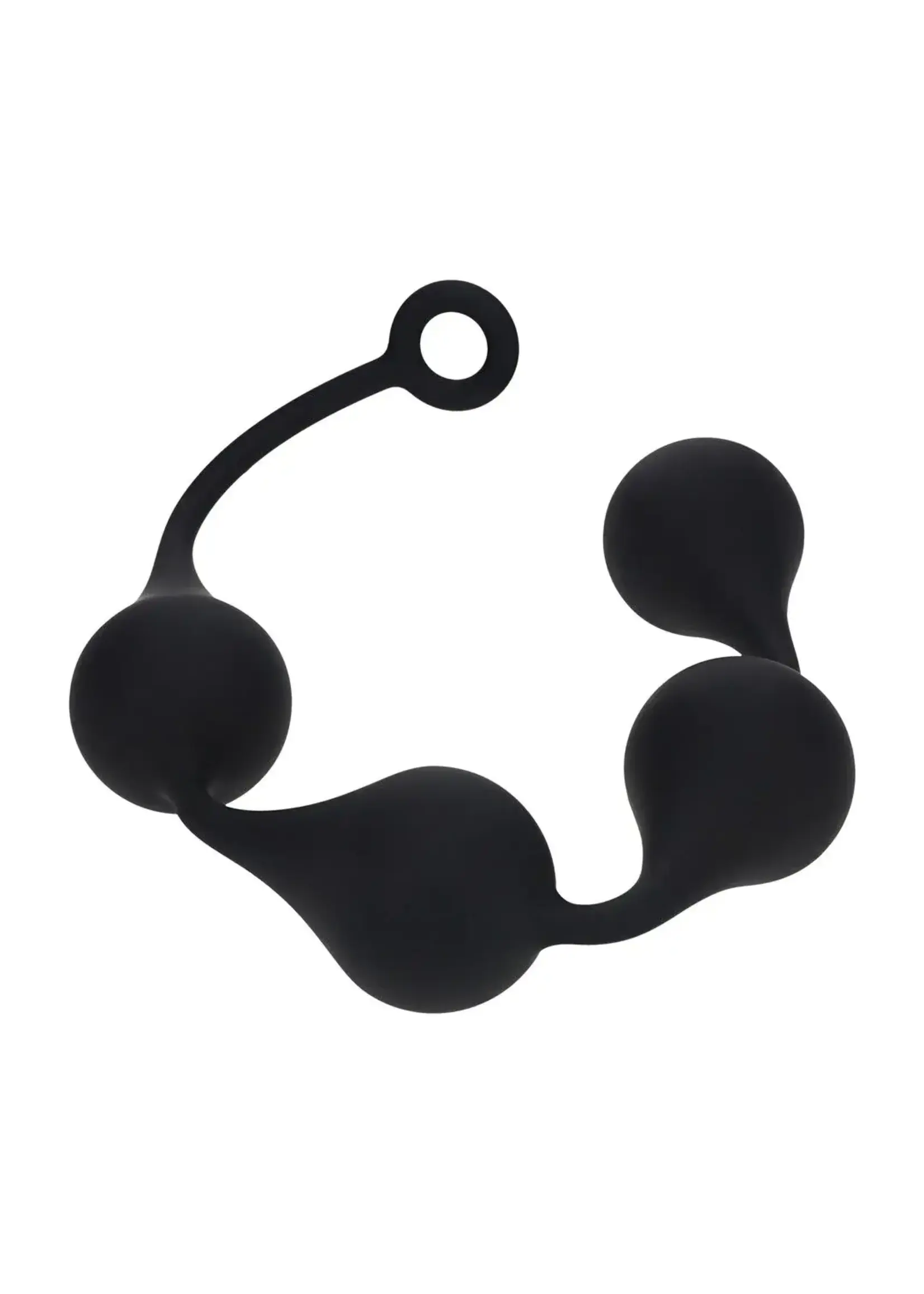 Levelz Silicone waterdrop anal balls - XXL - 60mm - Black