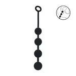 Levelz Silicone round anal balls - L - 40mm - Black