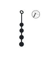 Levelz Silicone round anal balls - M - 40mm - Black
