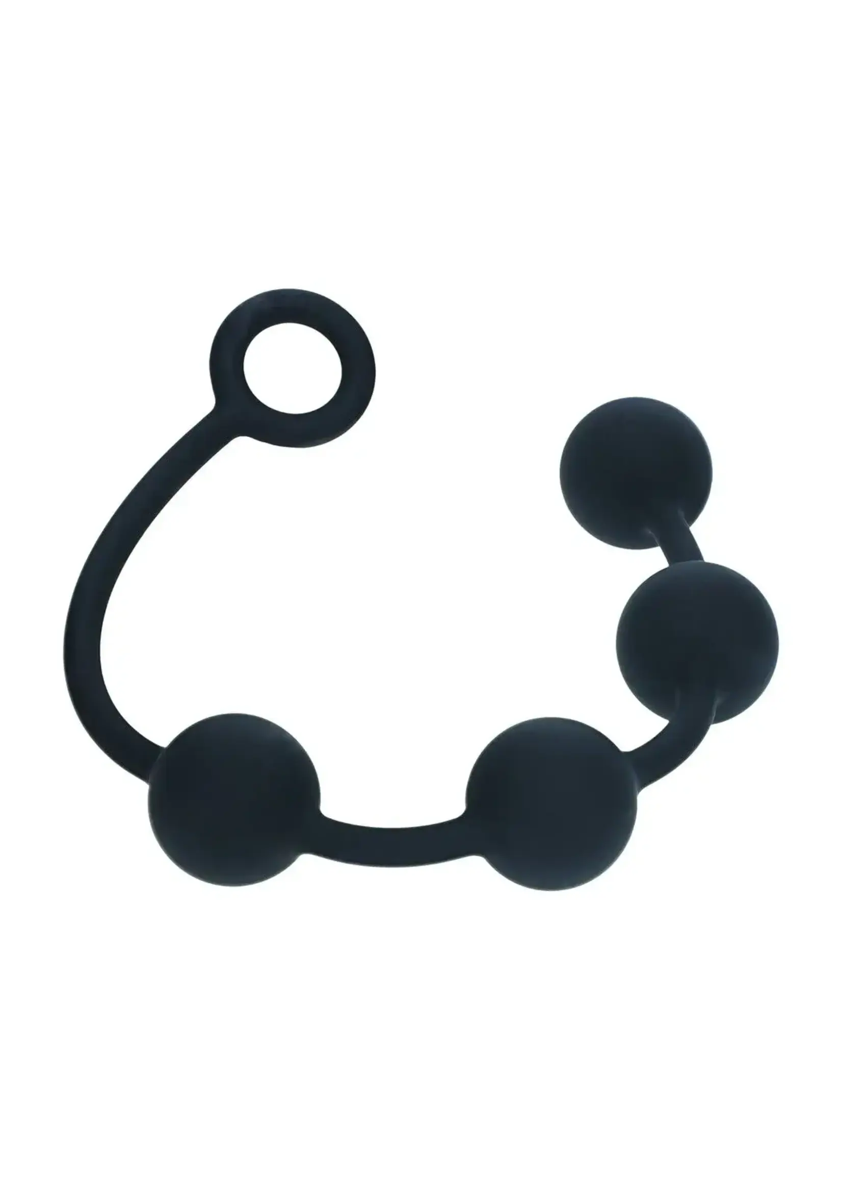 Levelz Silicone round anal balls - L - 40mm - Black