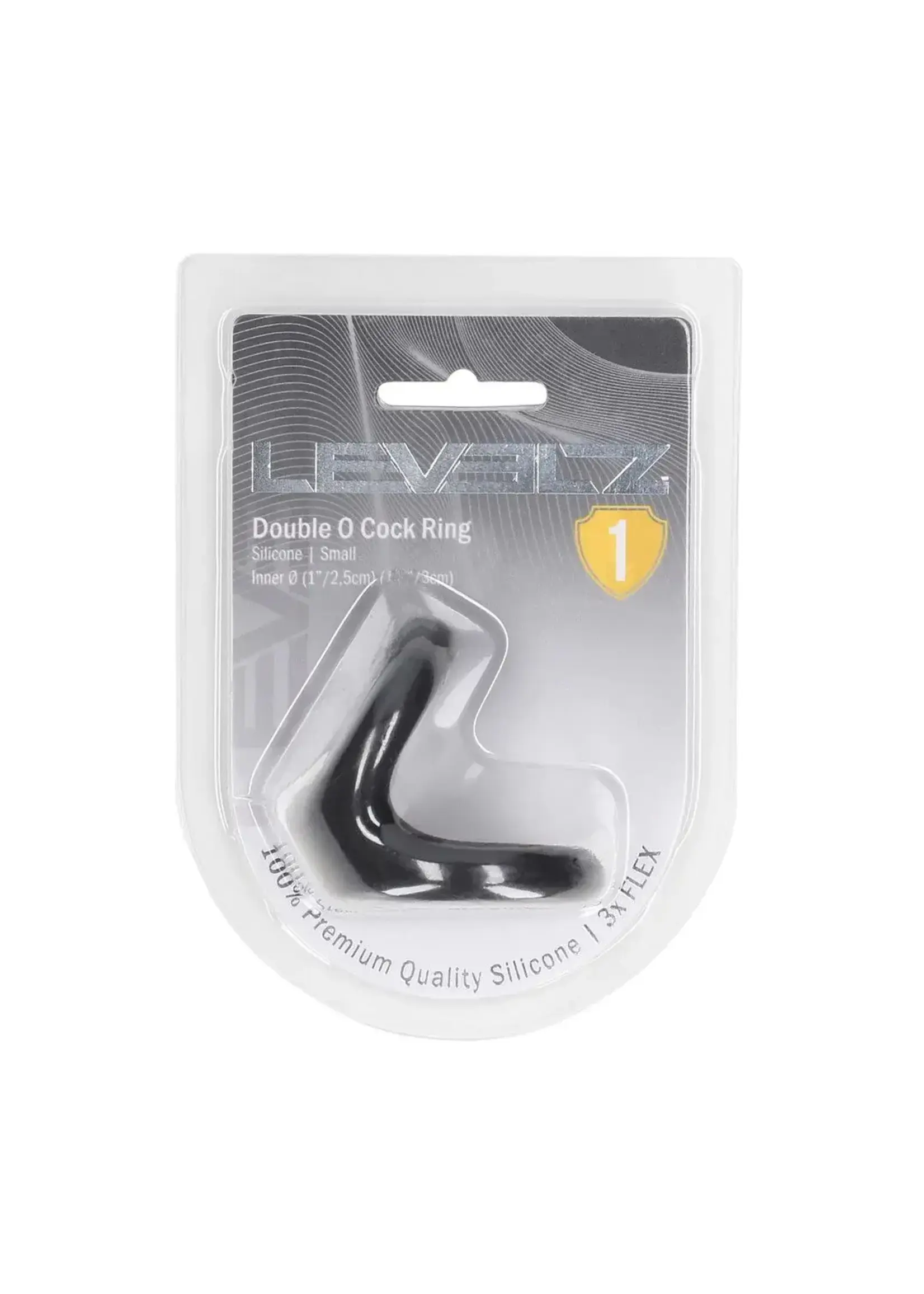 Levelz Double O silicone cockring - S - Black