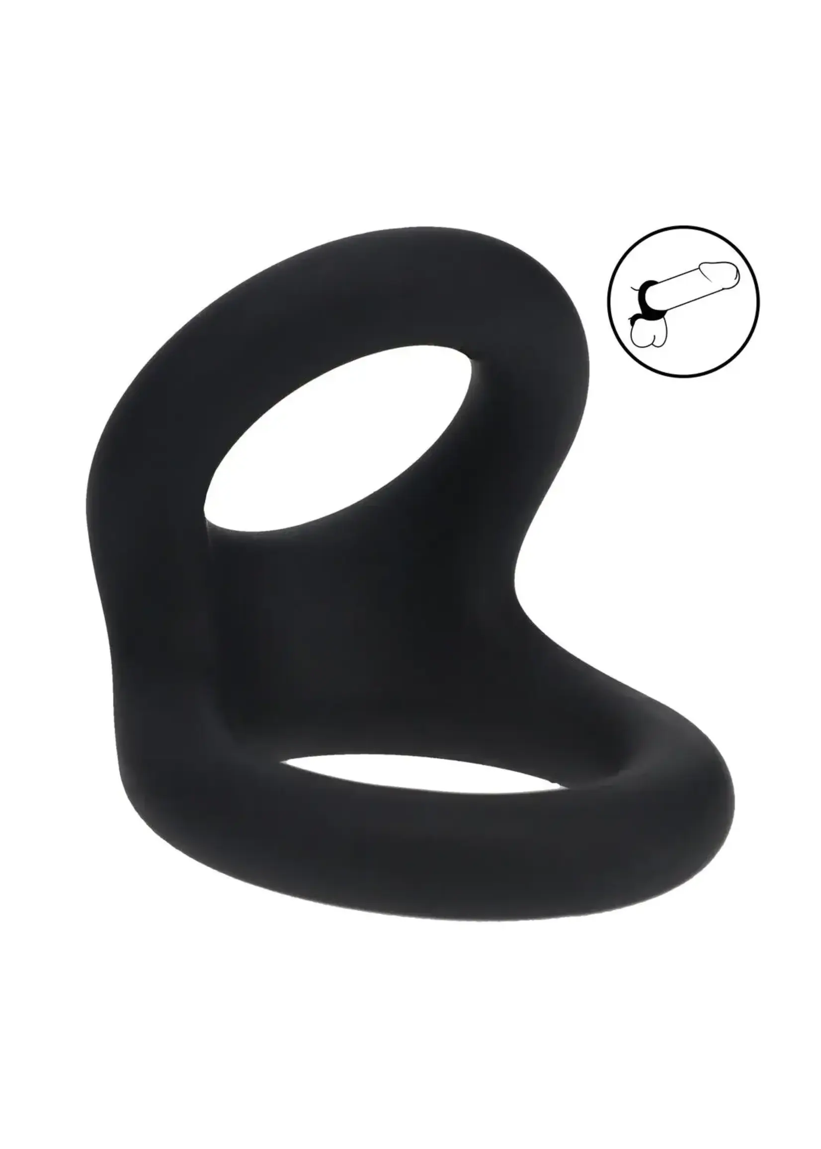 Levelz Double O silicone cockring - S - Black