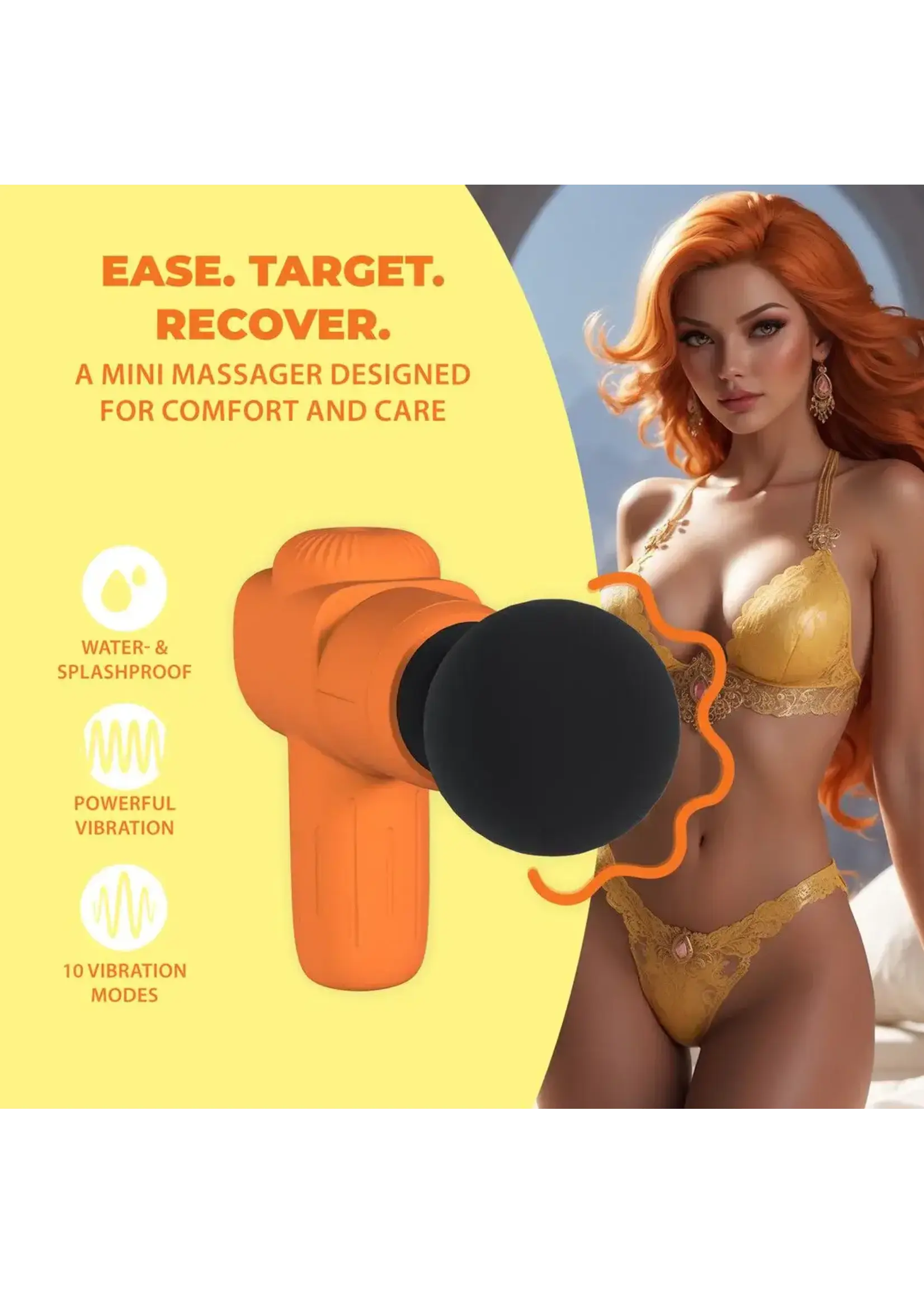 Loveline by Shots Mini rechargable microboost massager - Orange