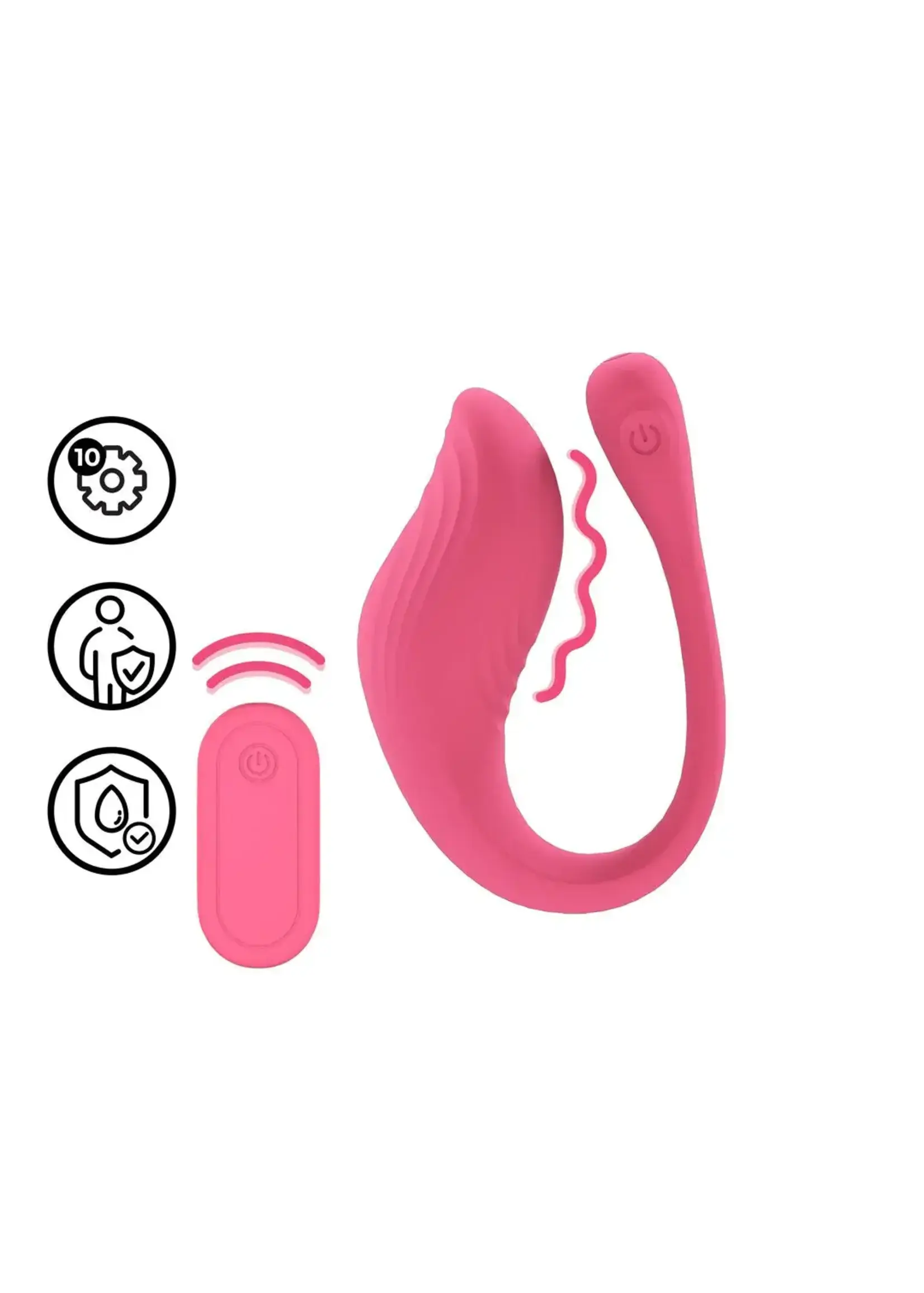 Loveline by Shots Vibrating G-Spot vibe with remote control - Pink