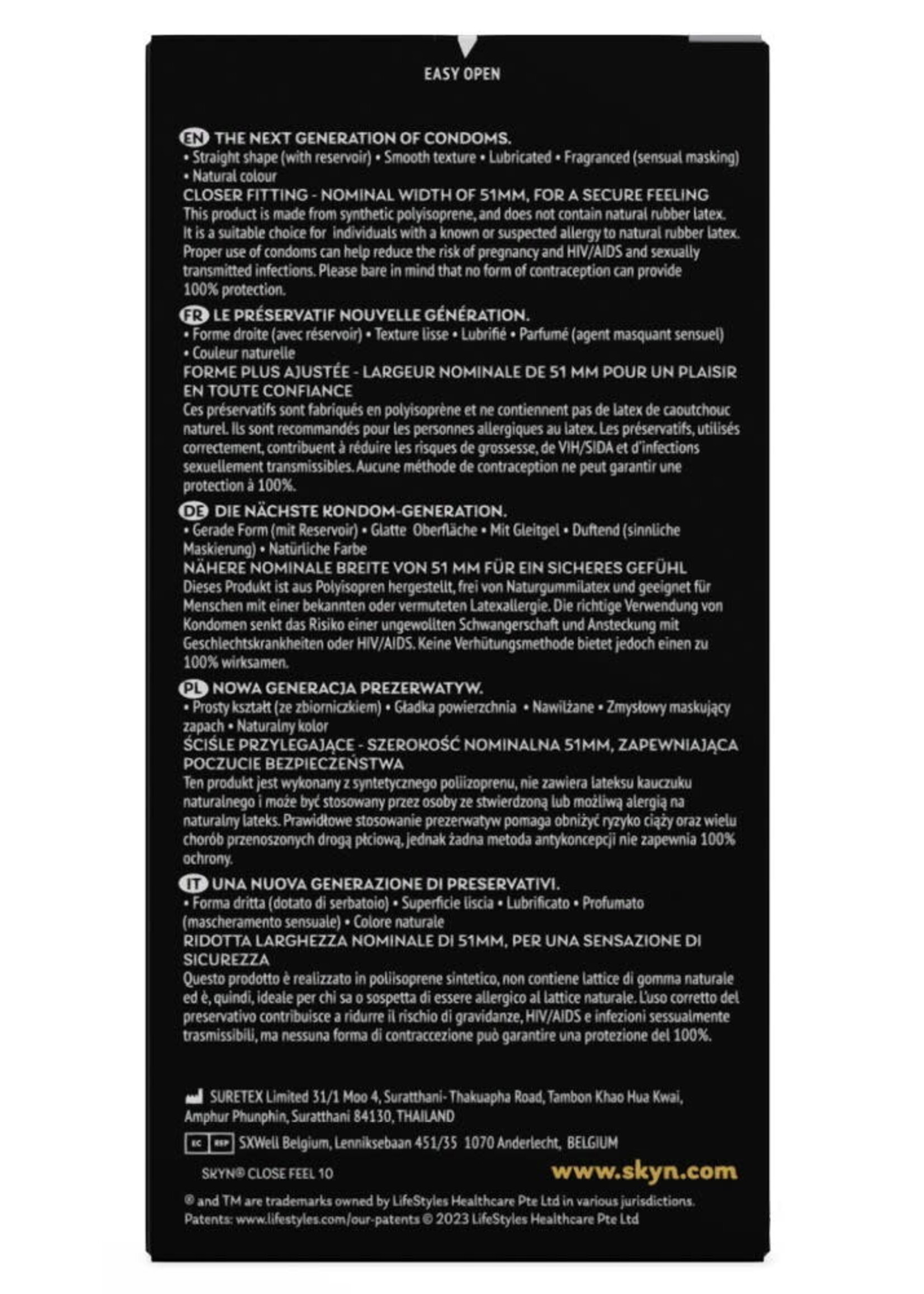 SKYN Close feel skyn non-latex - 10st