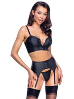 Cotteli Collection Matte set met opvallende ritssluiting