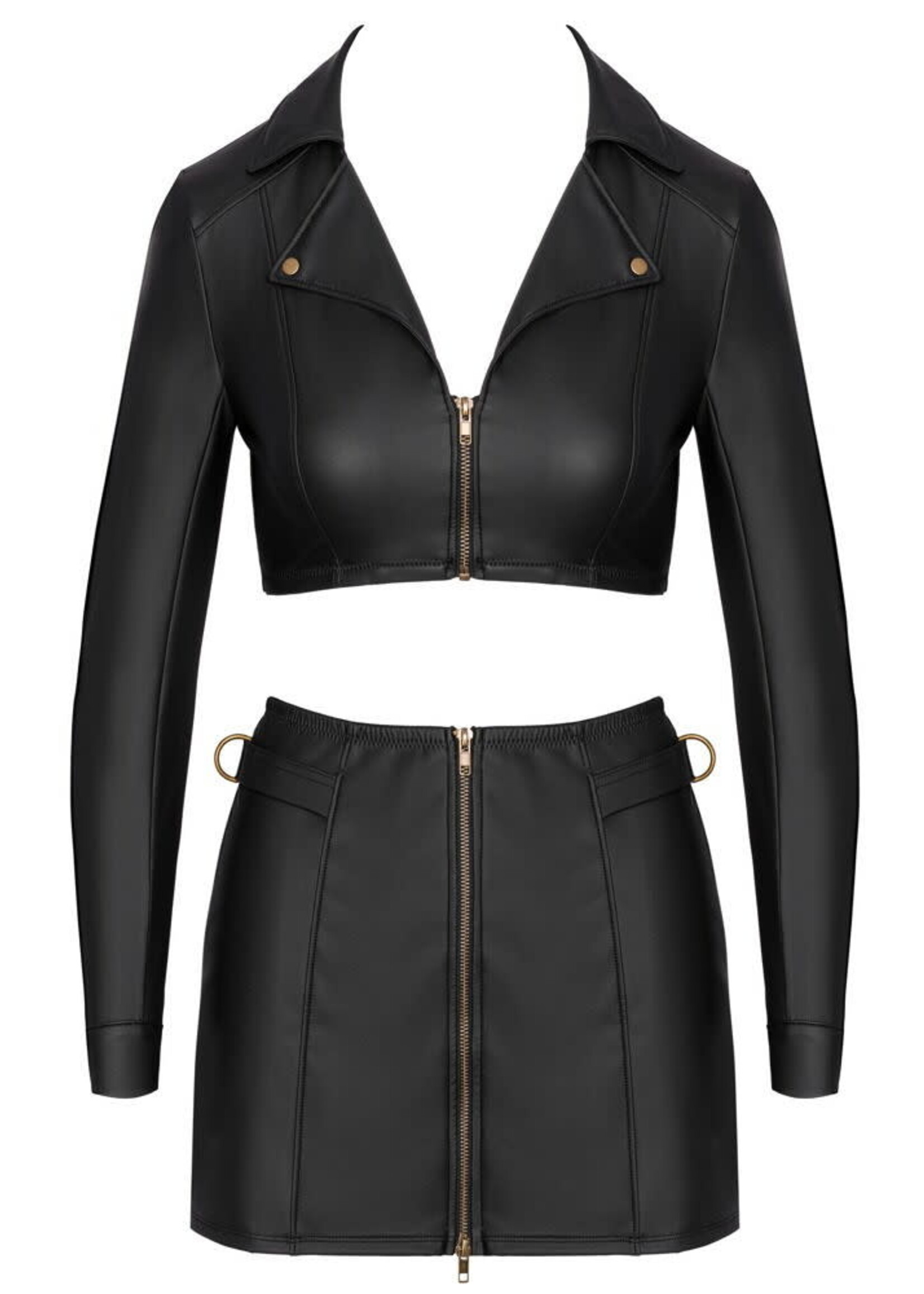 Cotteli Collection Korte jas top & minirok - set