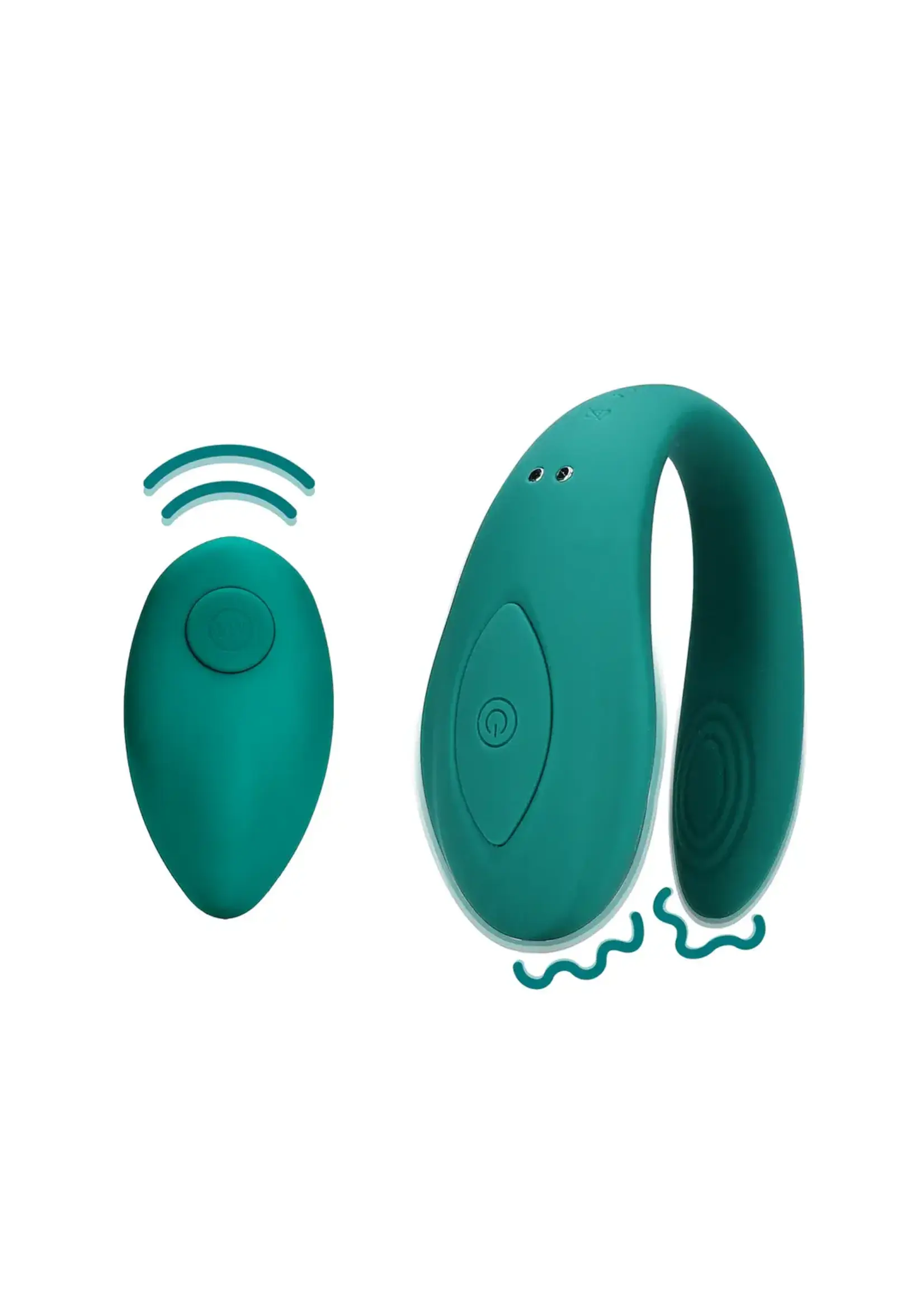 Loveline by Shots Couple toy with remote control - bimini blue