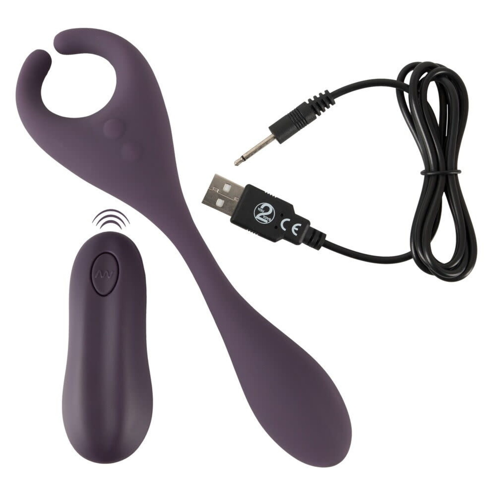 Remote controlled couple's vibrator