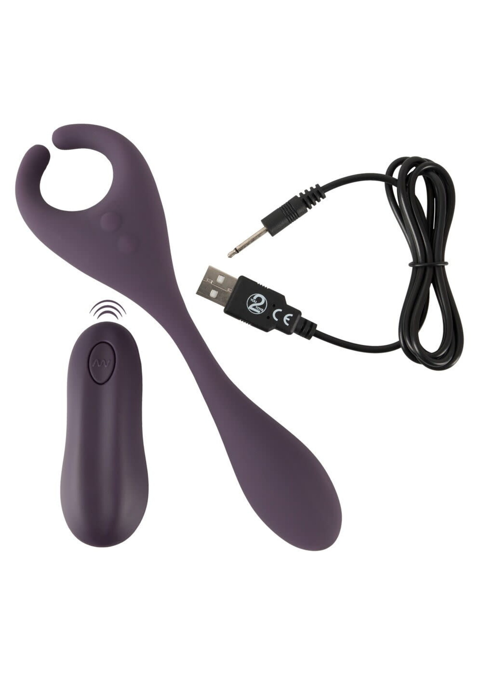 Remote controlled couple's vibrator