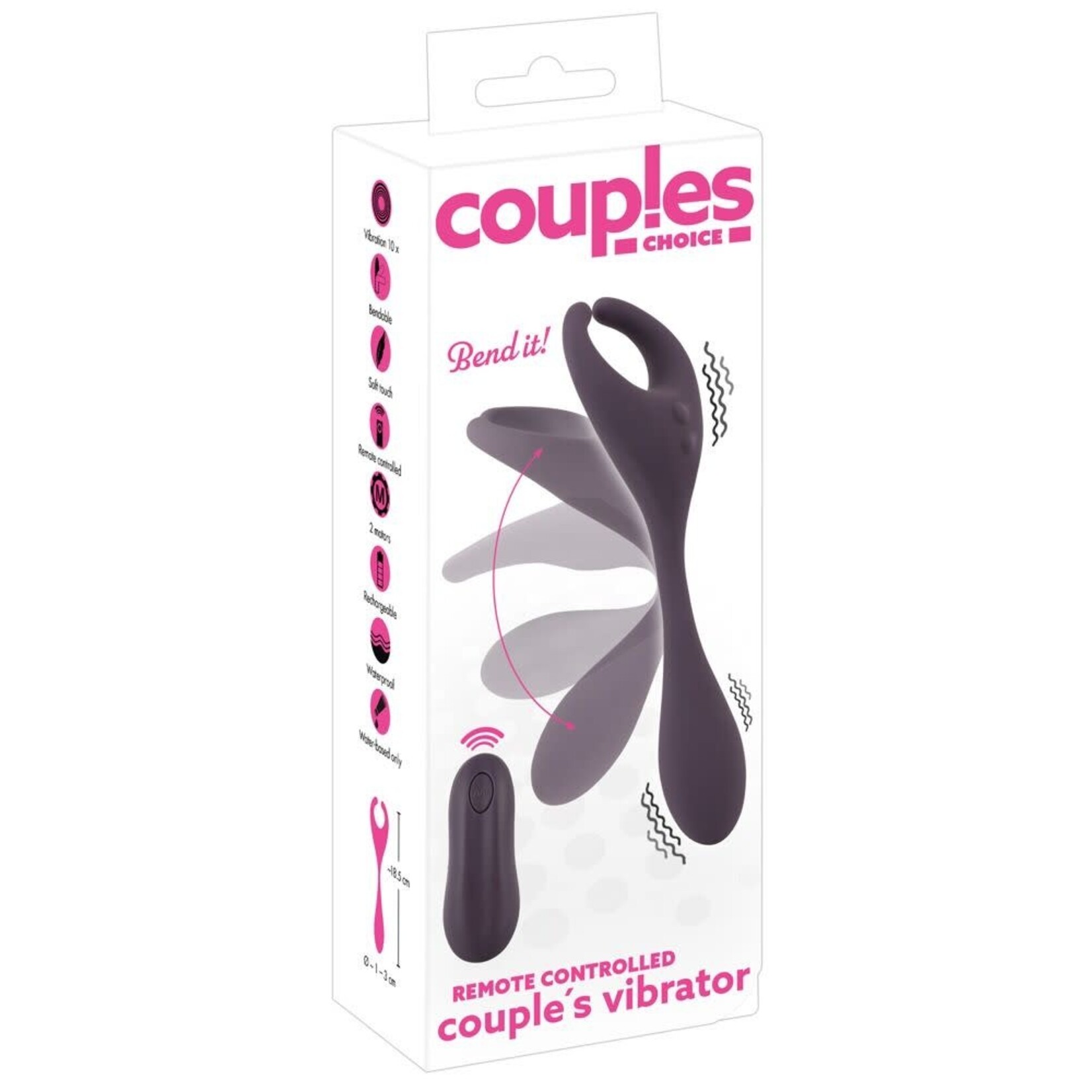 Remote controlled couple's vibrator