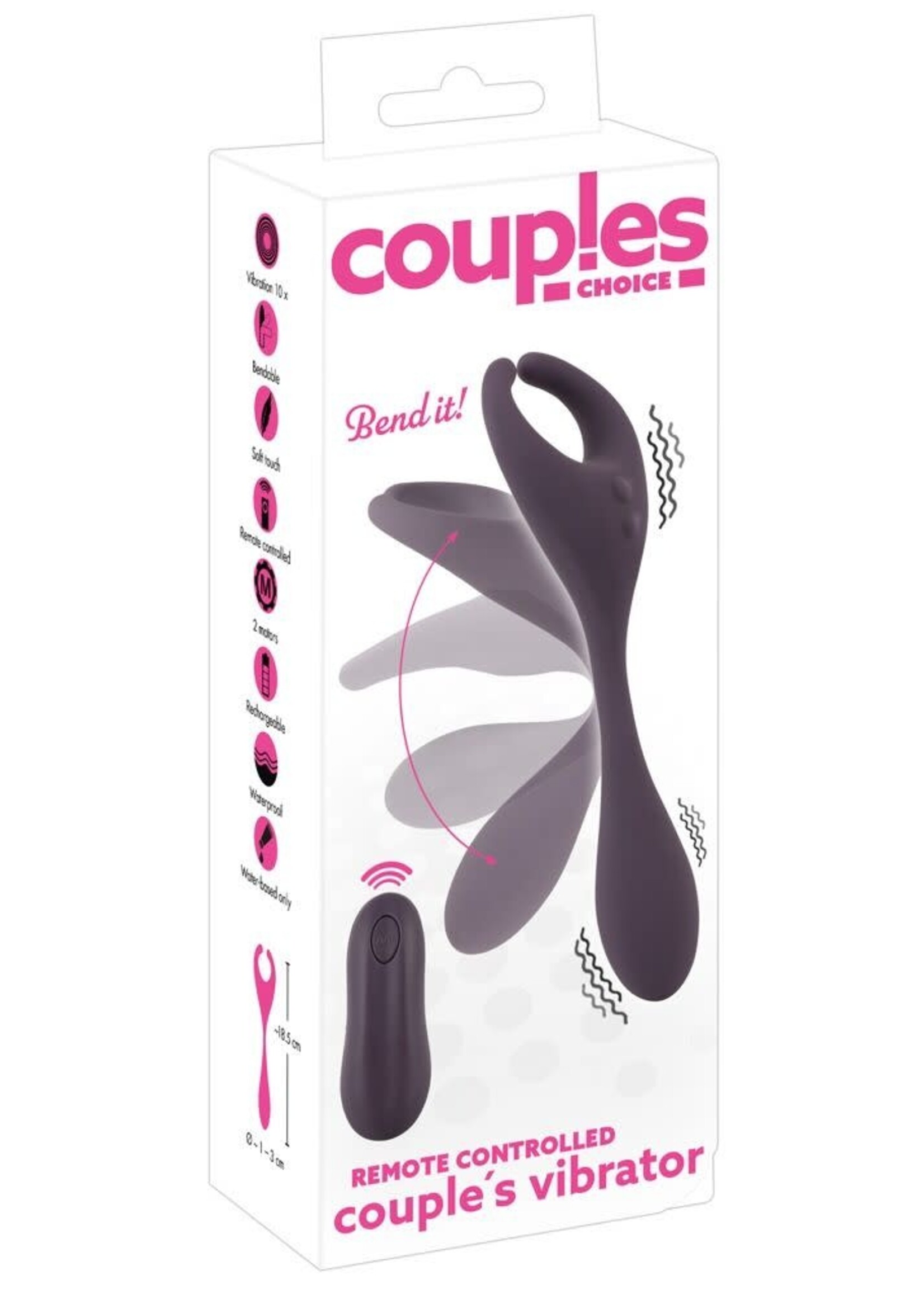 Remote controlled couple's vibrator