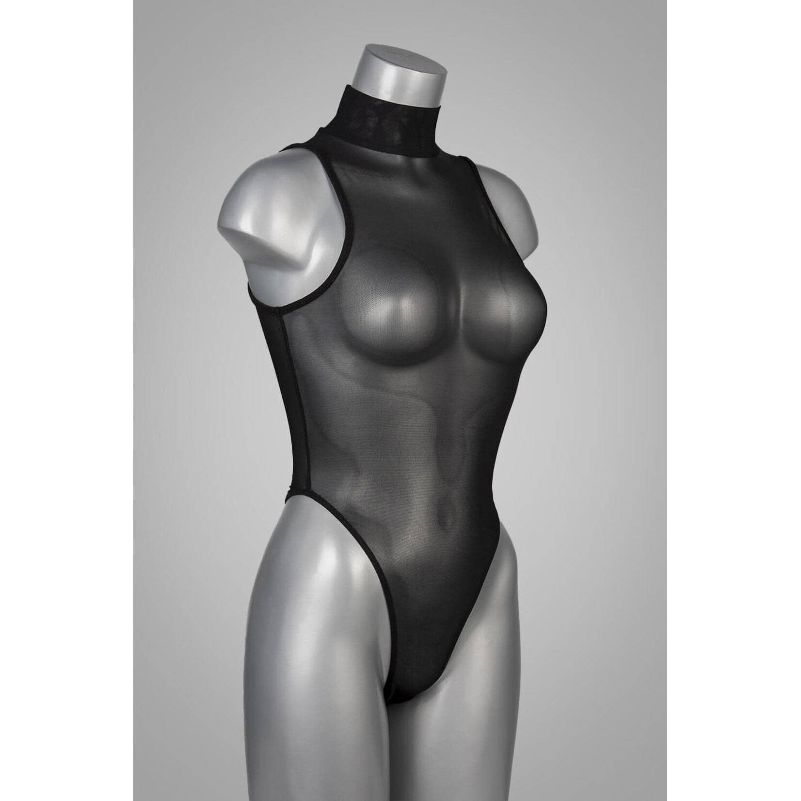 Voyeur X Col body- mesh- zwart