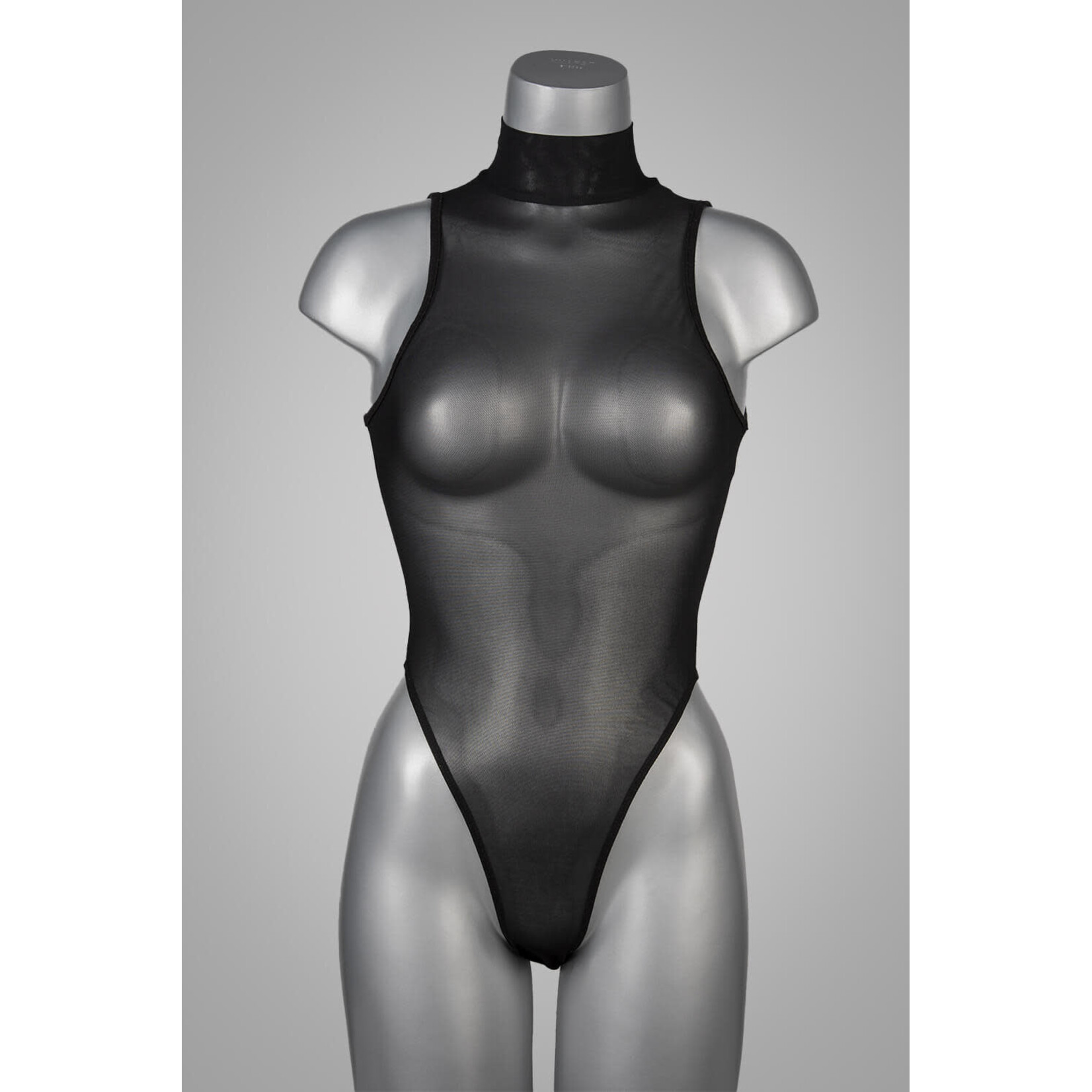 Voyeur X Col body- mesh- zwart