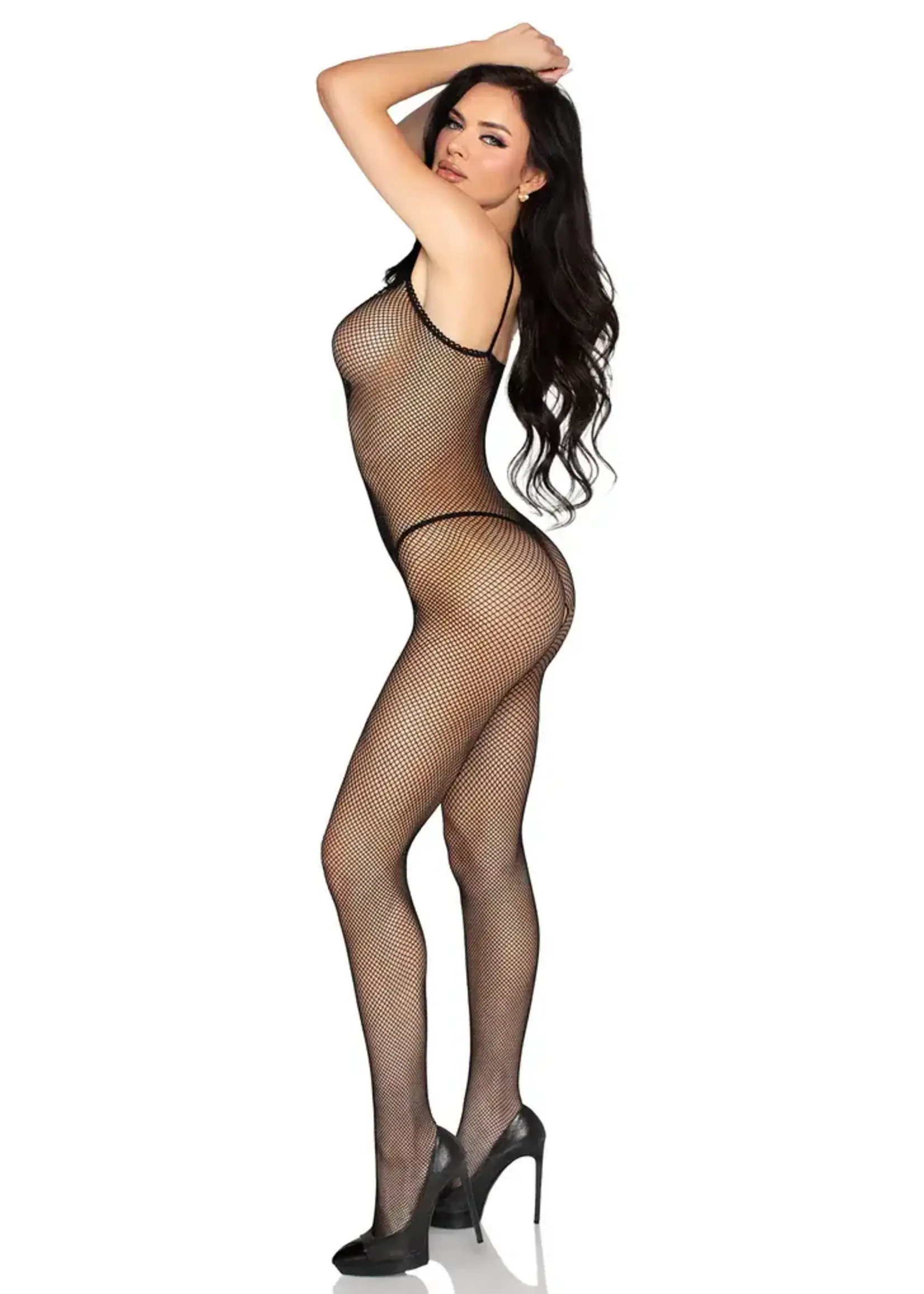 Leg Avenue Crotchless fishnet bodystocking - OneSize