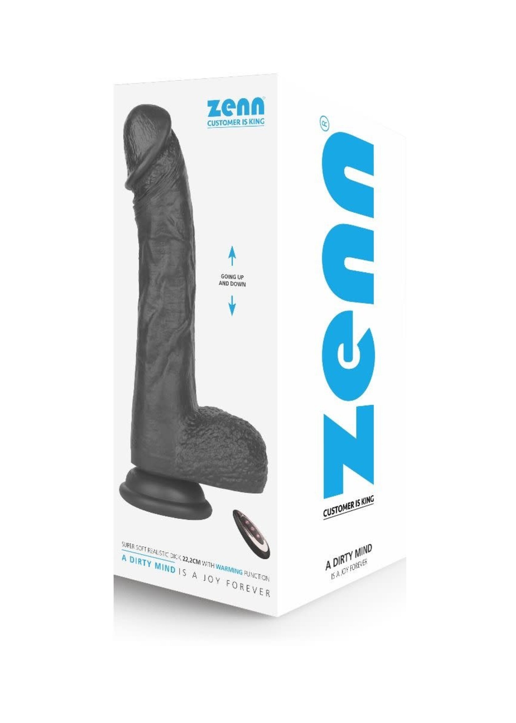 ZennToys Super soft realistic dildo with warming function - 22,2 cm