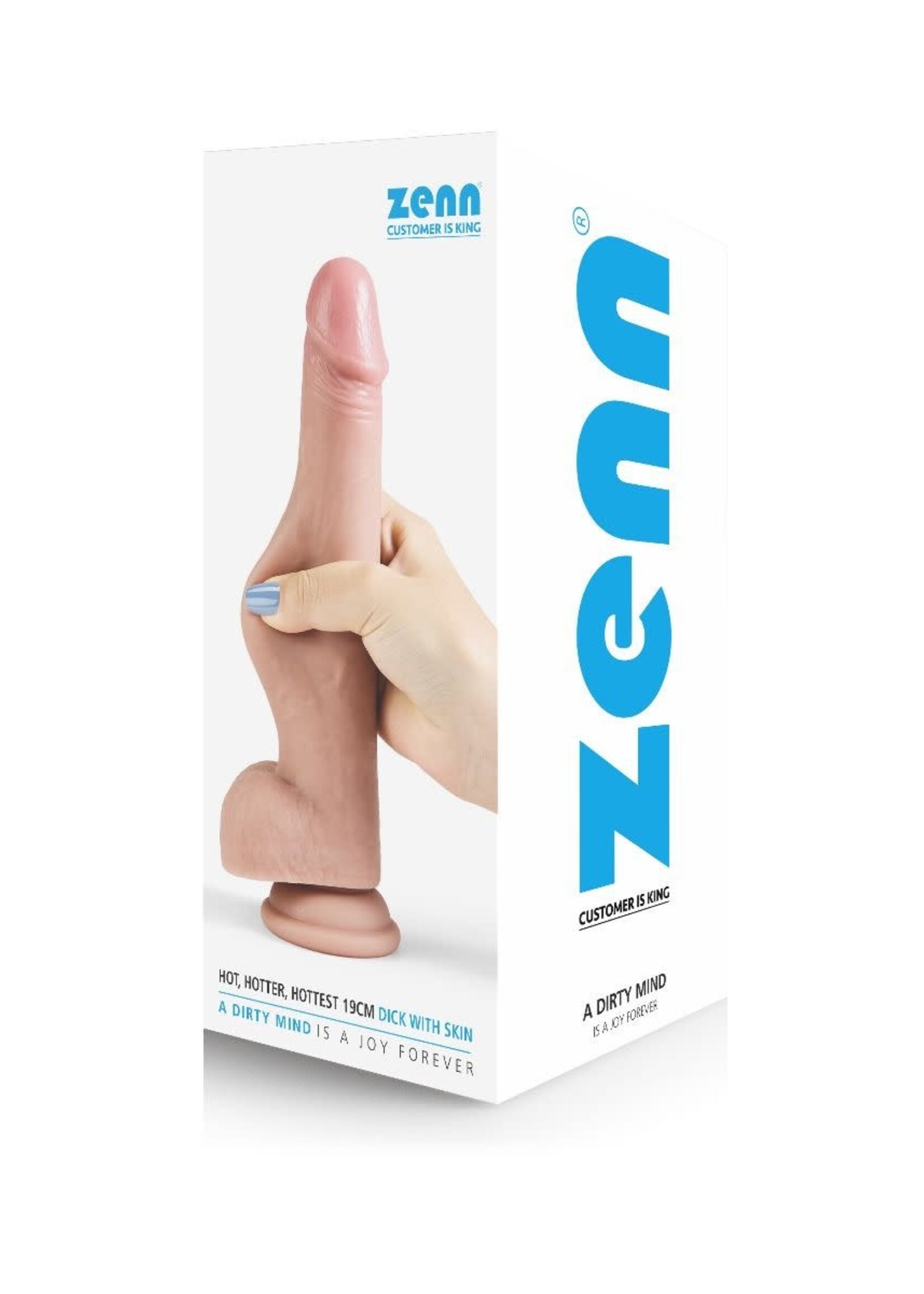 ZennToys Hot, hotter, hottest 19cm dick with skin