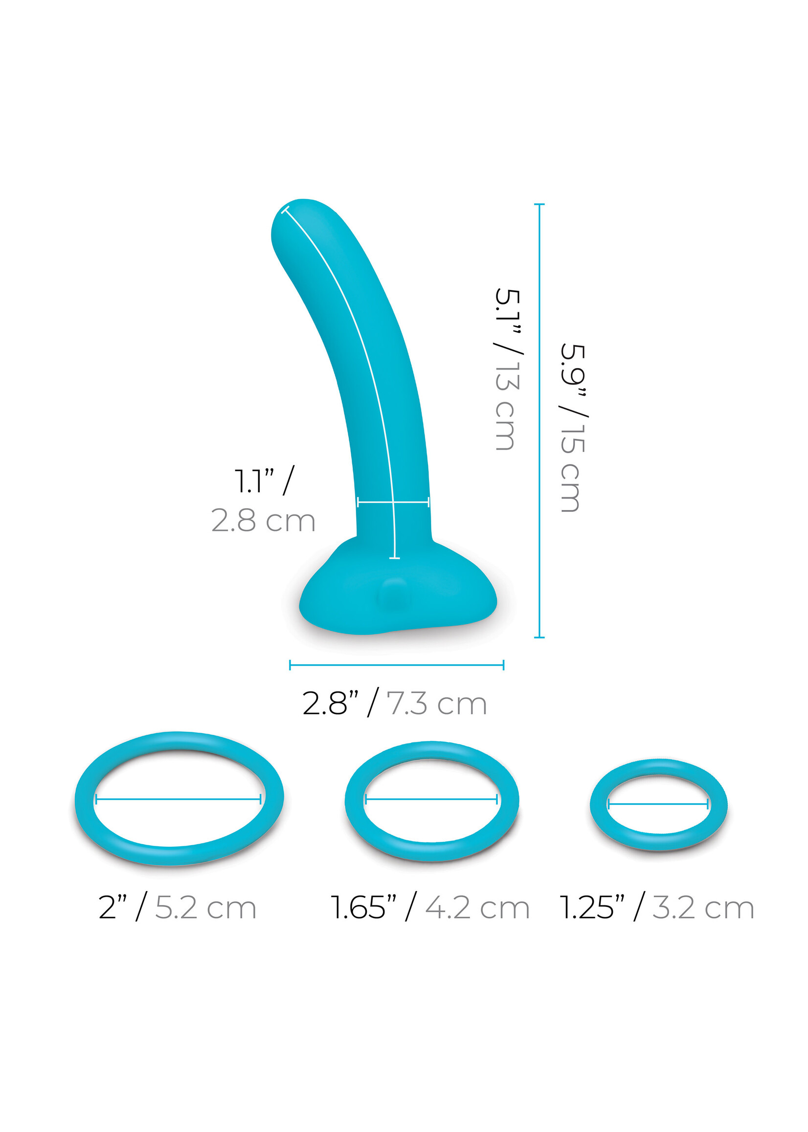 B-vibe Every body strap-on harness set with 6 inch silicone dildo Peg