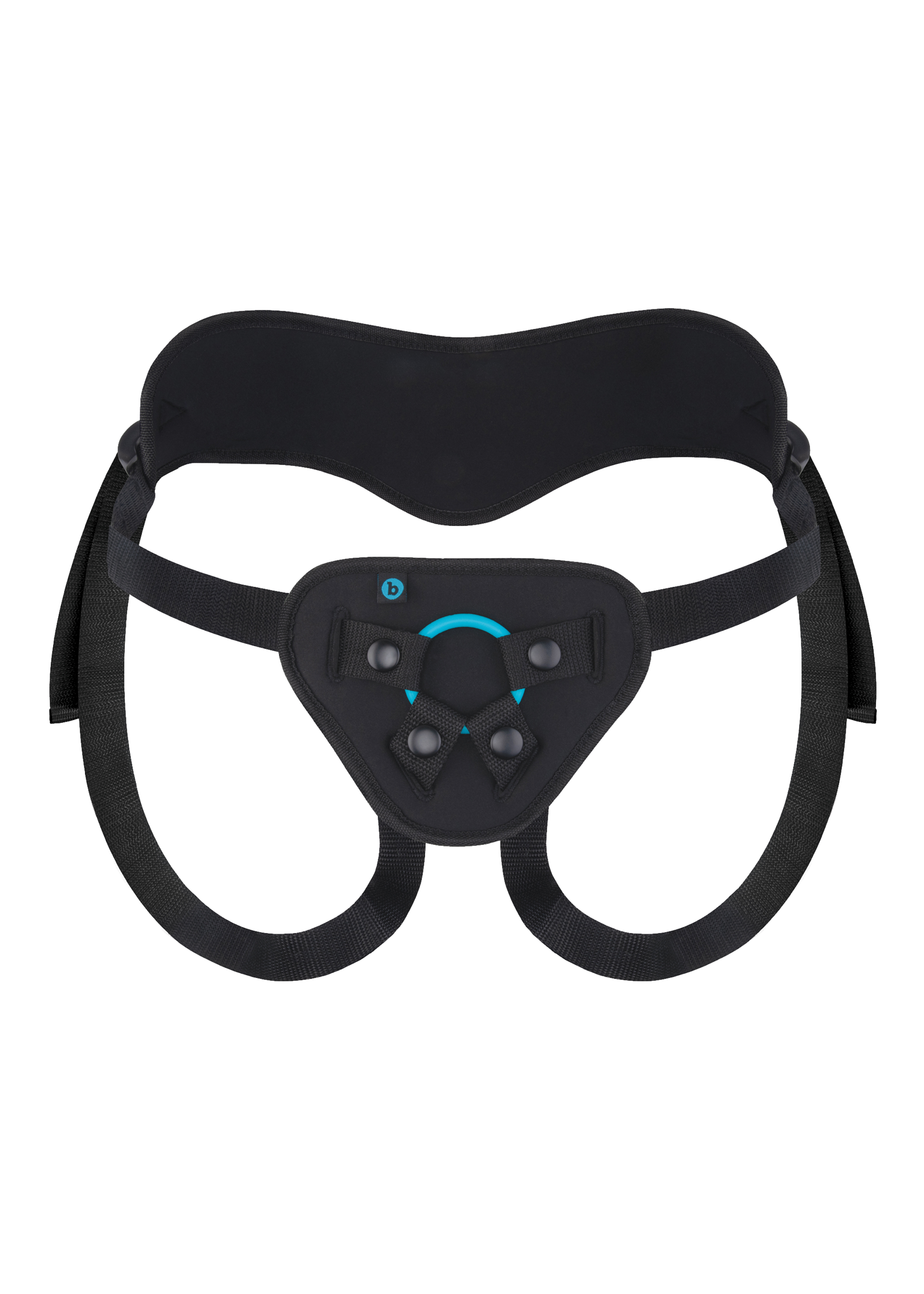 B-vibe Every body strap-on harness set with 6 inch silicone dildo Peg