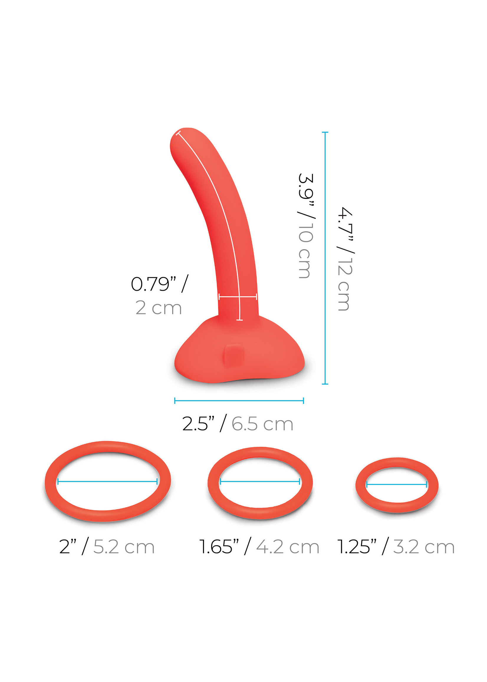 B-vibe Beginners strap-on harness set with 5 inch silicone dildo peg