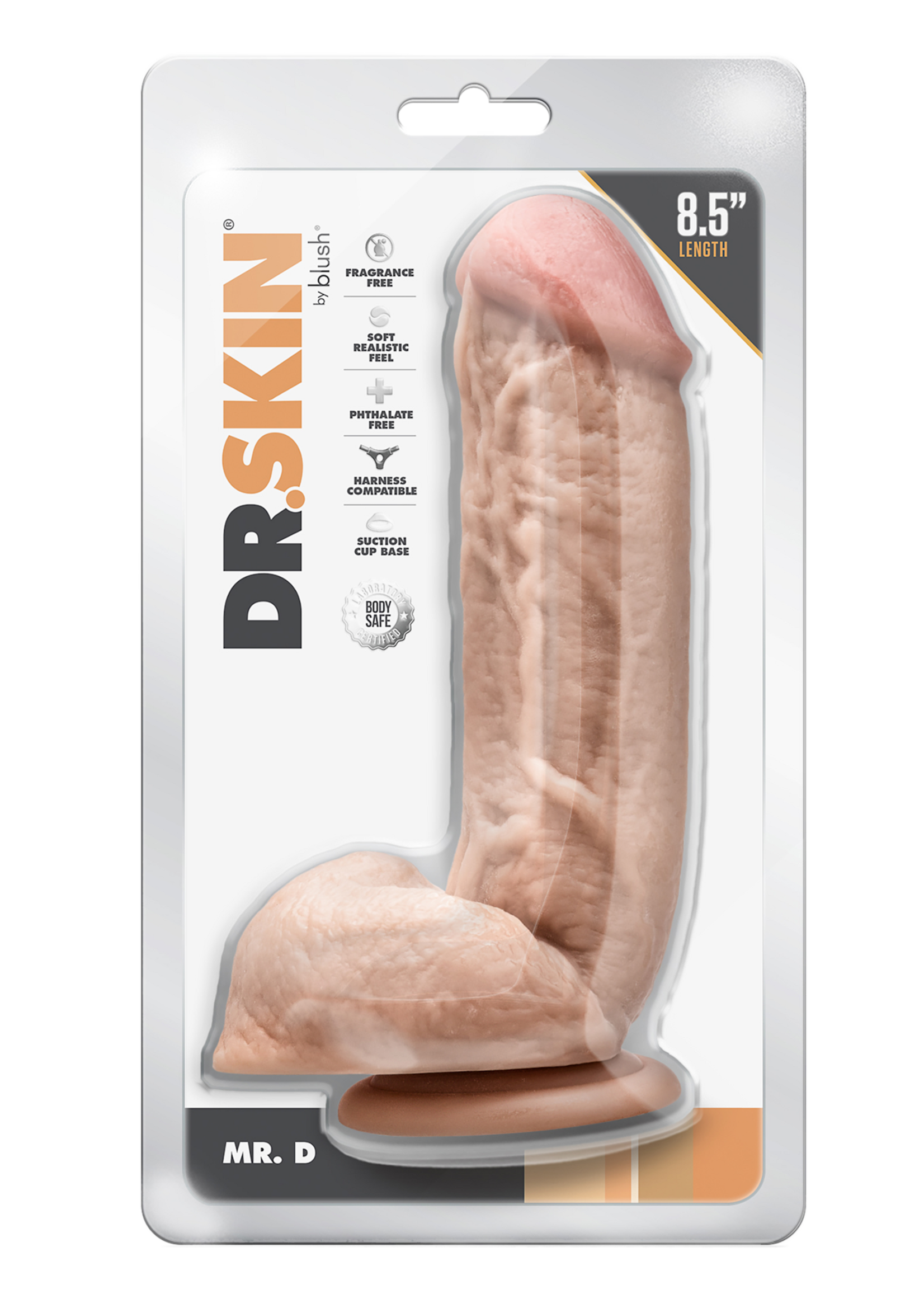 Blush Mr. D dildo with balls - 22 cm