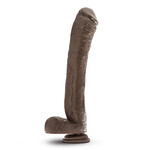 Blush Mr. Ed dildo With Balls beige chocolate - 33 cm
