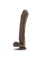 Blush Mr. Ed dildo With Balls beige chocolate - 33 cm
