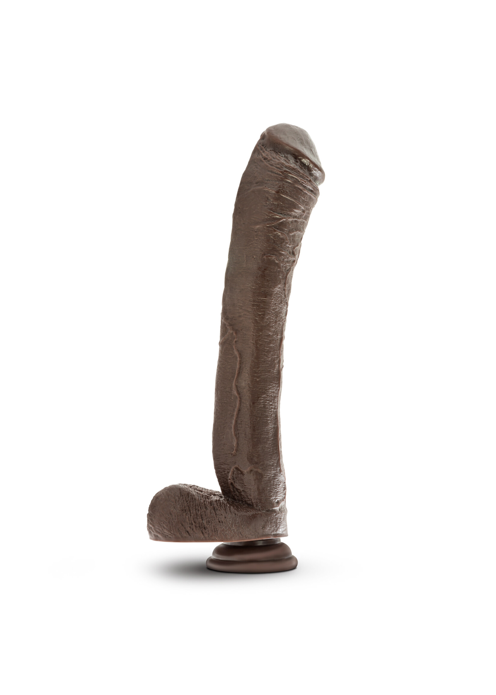 Blush Mr. Ed dildo With Balls beige chocolate - 33 cm