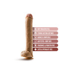 Blush Dr. Michael dildo with balls tan - 35 cm