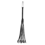 Rimba Zweep met 12 handgevlochten strengen - leer