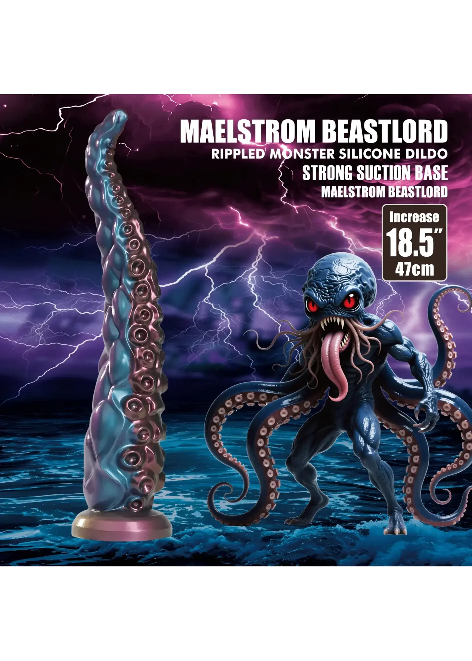 Power Monsters Maelstrom beastlord tentakel dildo - 47 cm