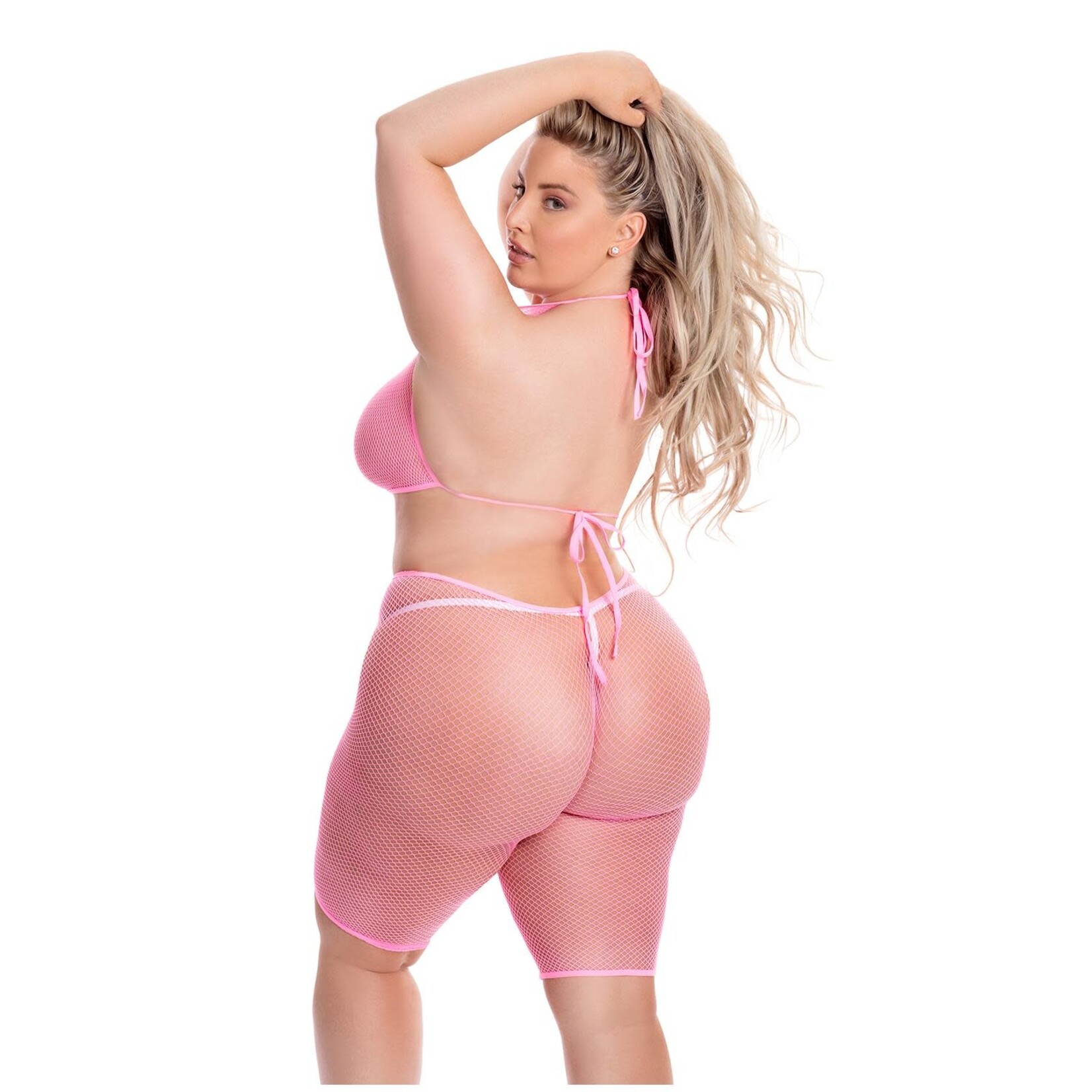 Sunset glow bike short set pink - QueenSize