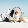 Amazon DERYAN LUXE Pop Up Beach Tent XXL - Anty-UV FPS 50+ - Kremowy/Srebrny Amazon DERYAN LUXE Pop Up Beach Tent XXL - Anty-UV FPS 50+ - Kremowy/Srebrny