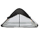 DERYAN Luxe Bedtent Pop-Up zwart - Klamboe 1 persoons - 1mm gaas - verduisterend DERYAN Luxe Bedtent Pop-Up zwart - Klamboe 1 persoons - 1mm gaas - verduisterend