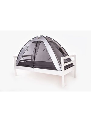 Deryan Bed Tent Mosquito Net - 200x90cm - Mosquitero de alta calidad 1mm Mesh - Plata
