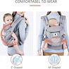 Deryan Deryan Meinkind Babytrage - Bauchtrage 4-in-1 Anthrazit/Grau Deryan Deryan Meinkind Babytrage - Bauchtrage 4-in-1 Anthrazit/Grau