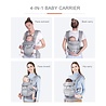 Deryan Deryan Meinkind Draagzak - Buikdrager 4-in-1 Antraciet/Grijs Deryan Deryan Meinkind Draagzak - Buikdrager 4-in-1 Antraciet/Grijs