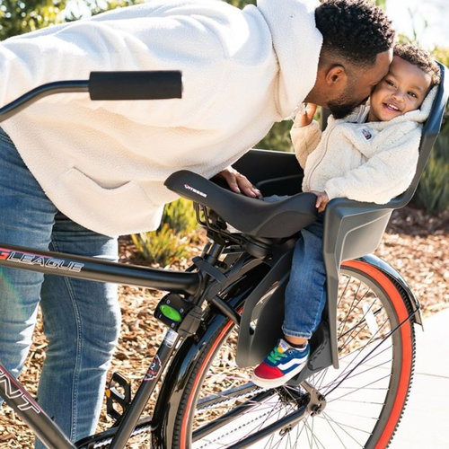 Brioso Brioso Bicycle Seat Rear - Asiento trasero de bicicleta - Asiento de bicicleta para niños - Negro/Negro